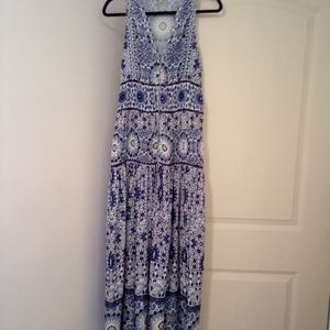 White Sand Boho Hippie Prairie Maxi